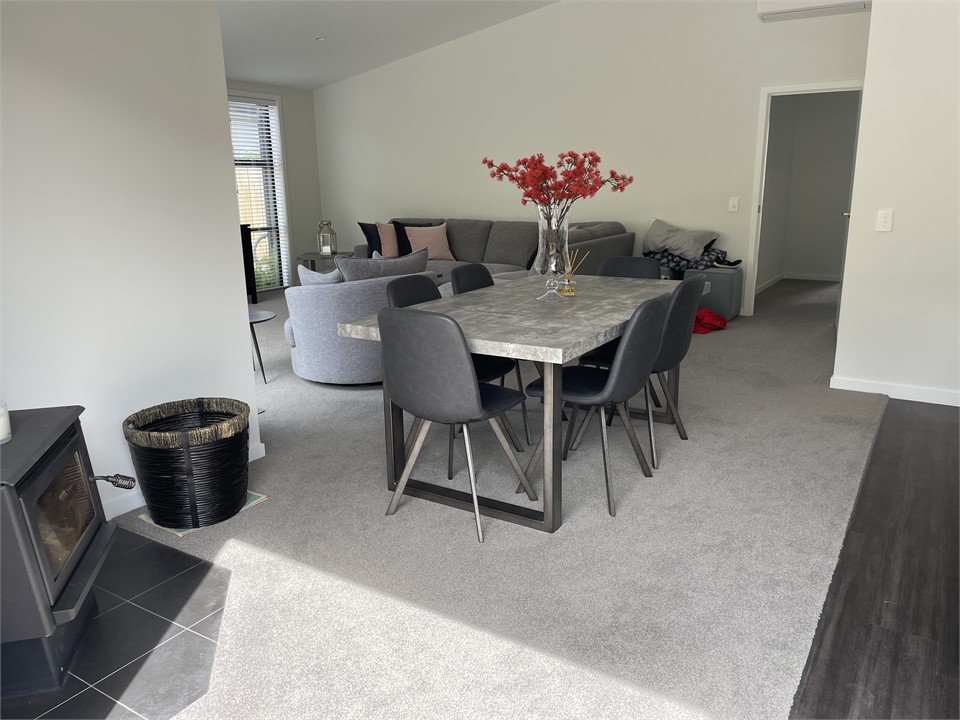 Dining and wood fire which is great on a cold wint