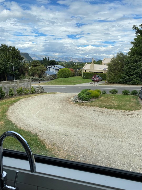 View of the driveway