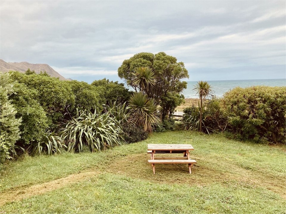 outdoor seating area