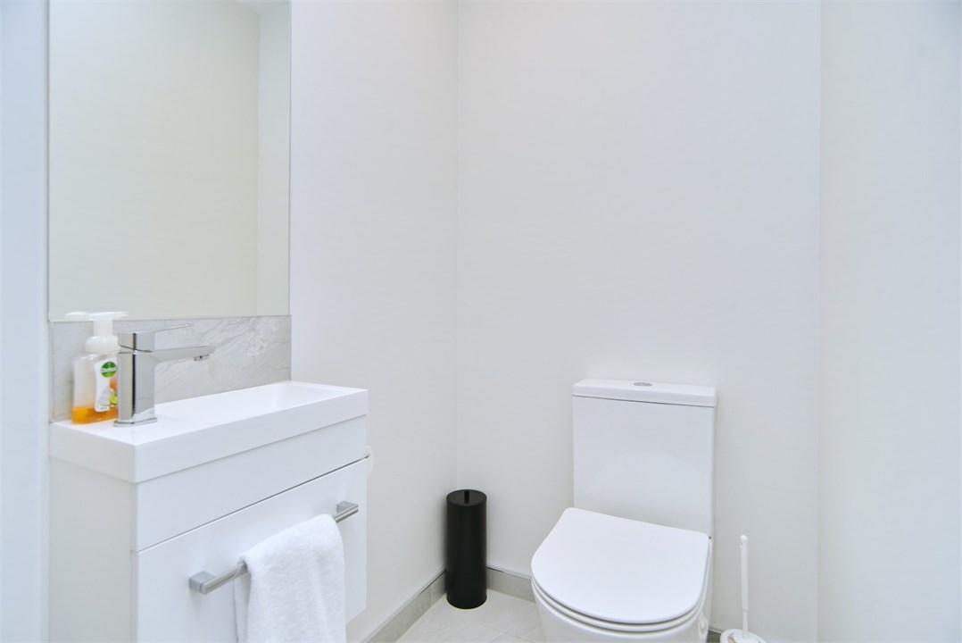 Separate toilet area