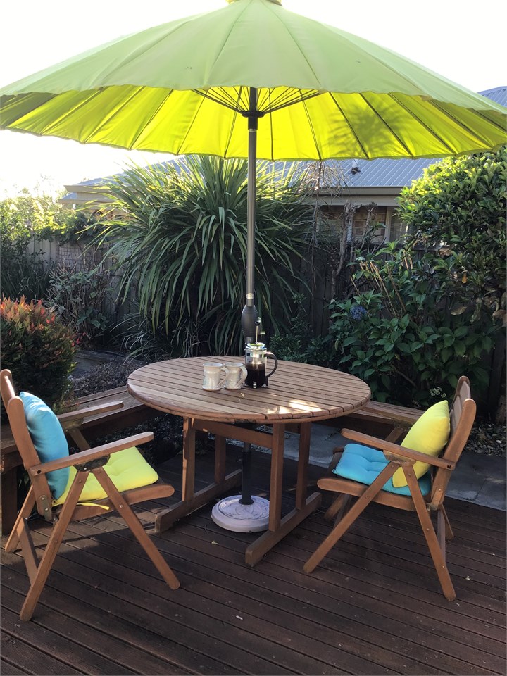 Outdoor seating area