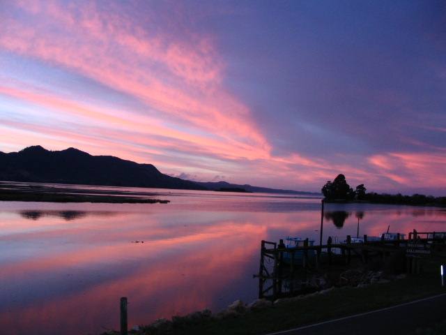 Sunset looking north