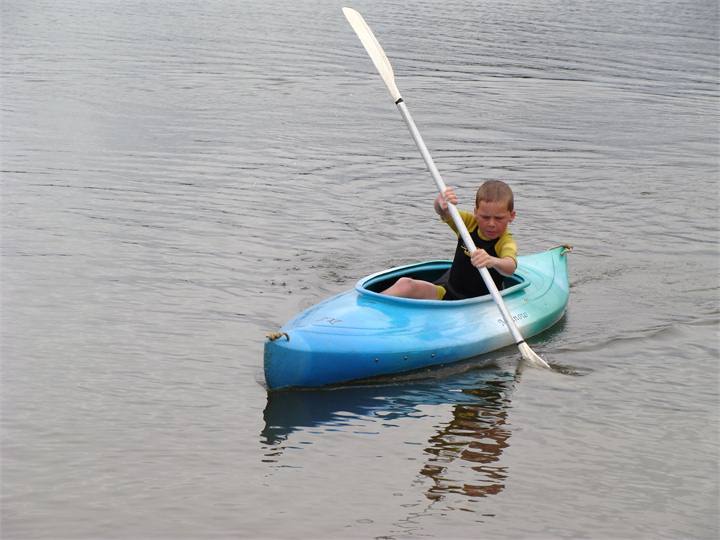 Kayaking on the lake