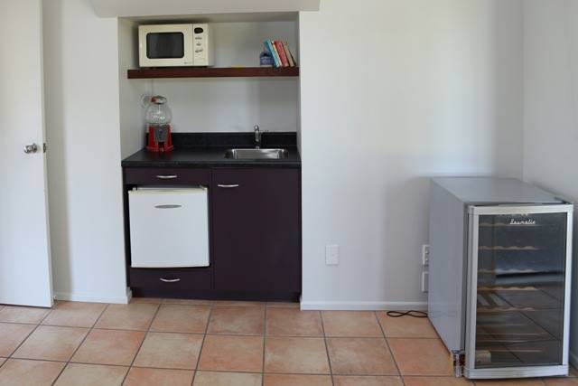 downstairs kitchenette area