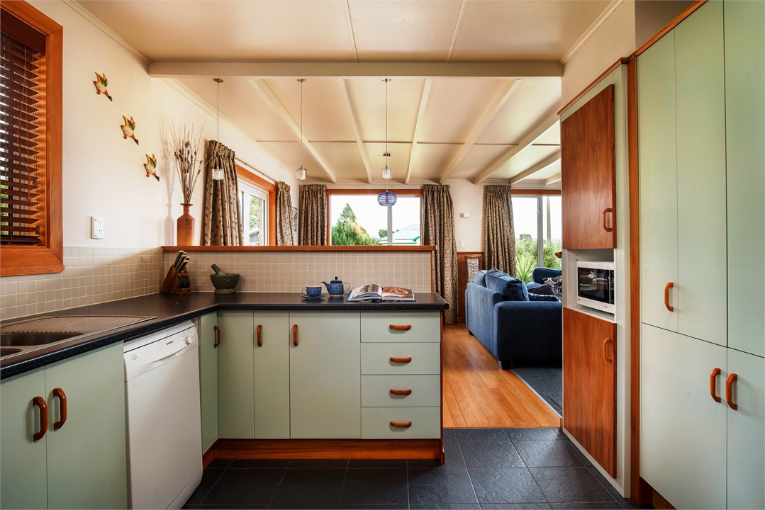 A well equipped modern kitchen.