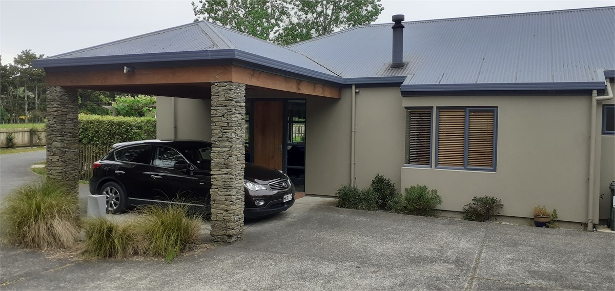 Front entrance and portico covering