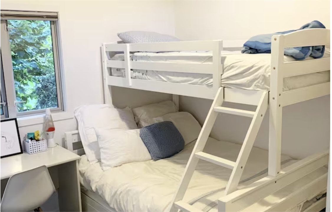 Bedroom 4: Double Bed with a single bunk on top