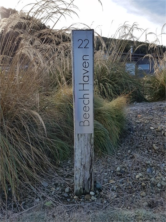 Look for this sign when you arrive