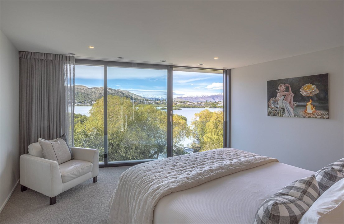 Amazing lakefront master bedroom