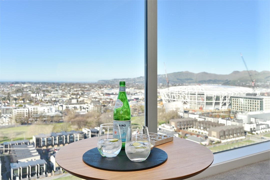 Place to sit and soak in the views of the city