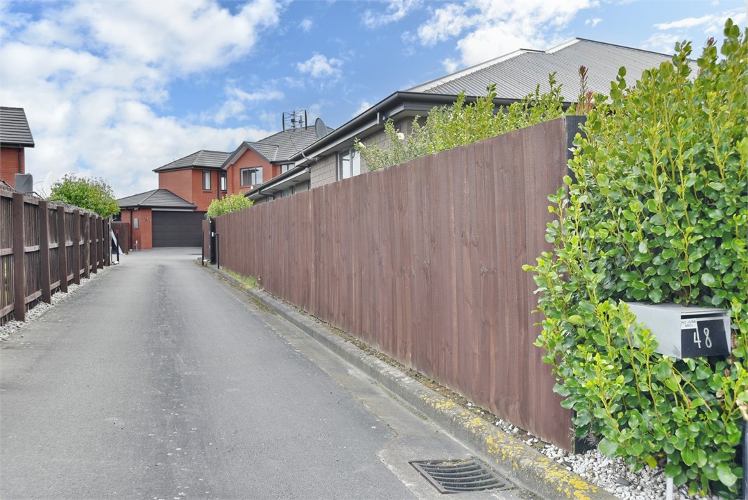 View of the property driveway