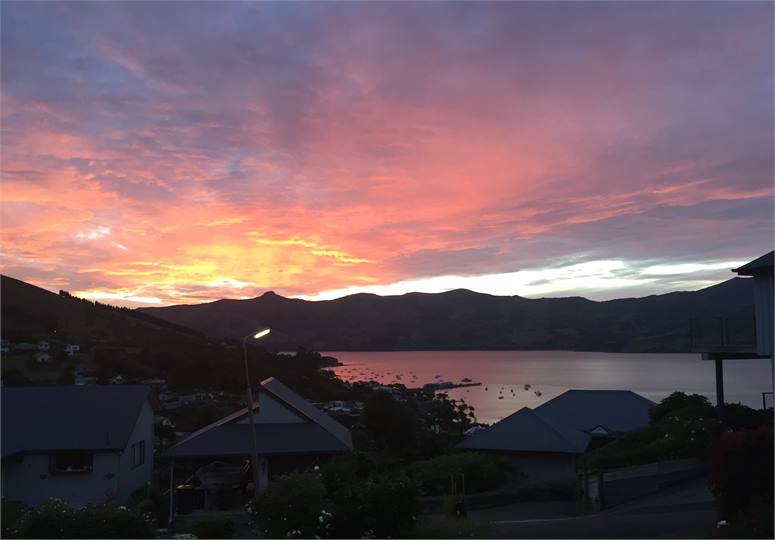 Sunset View from Deck