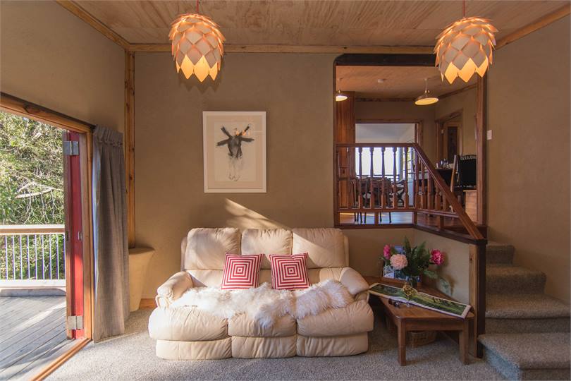 Put your feet up, as sun beams into the lounge