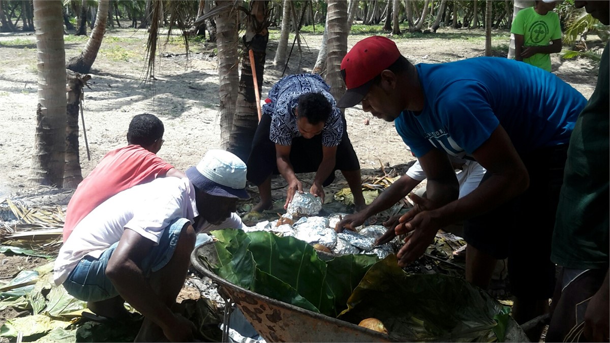 putting down the Lovo with. our boys