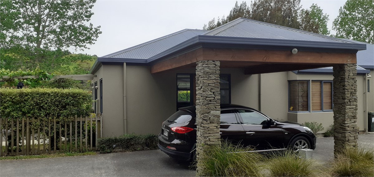 Front entrance and portico covering