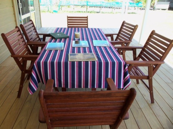 Outdoor deck setting