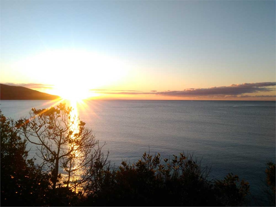 Sunset from the sunroom