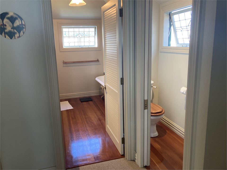 Upstairs bathroom and separate toilet