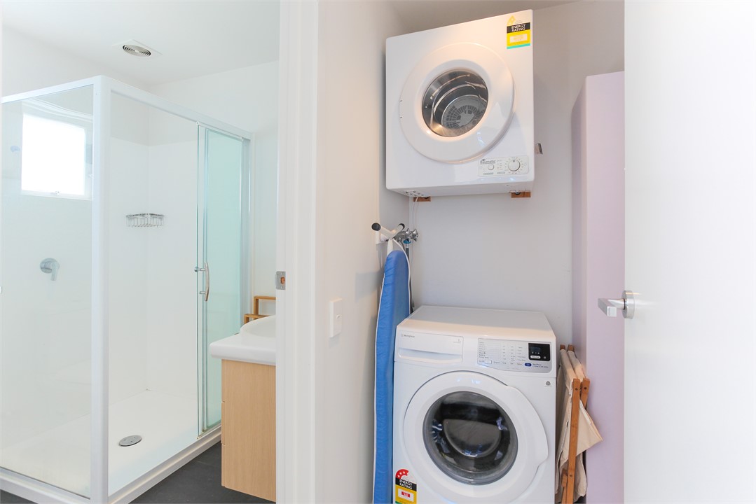 Downstairs bathroom and laundry