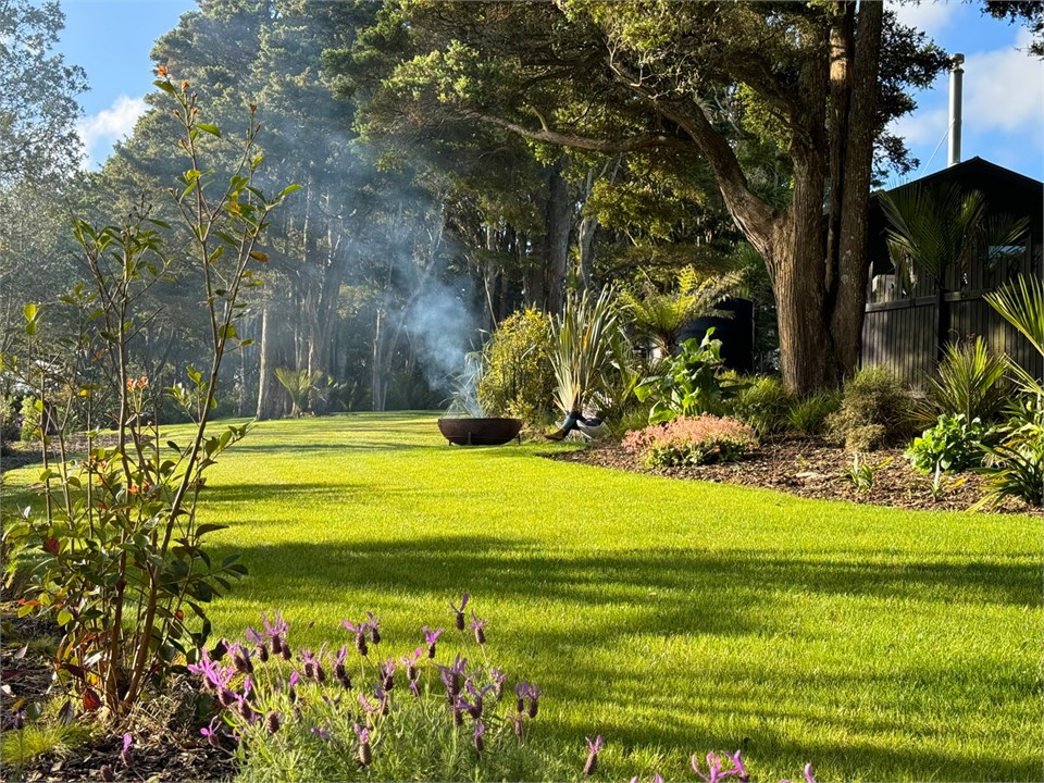 Private garden at the back of the Black cottage