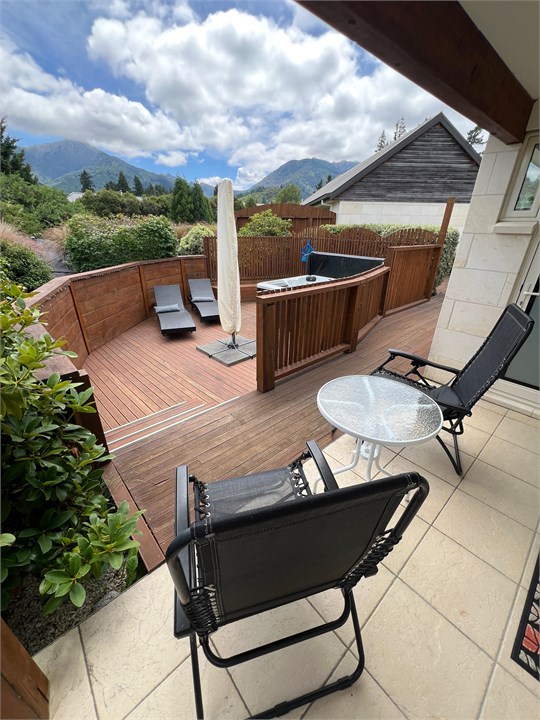 Private Deck with Hot Tub and Mountain Views