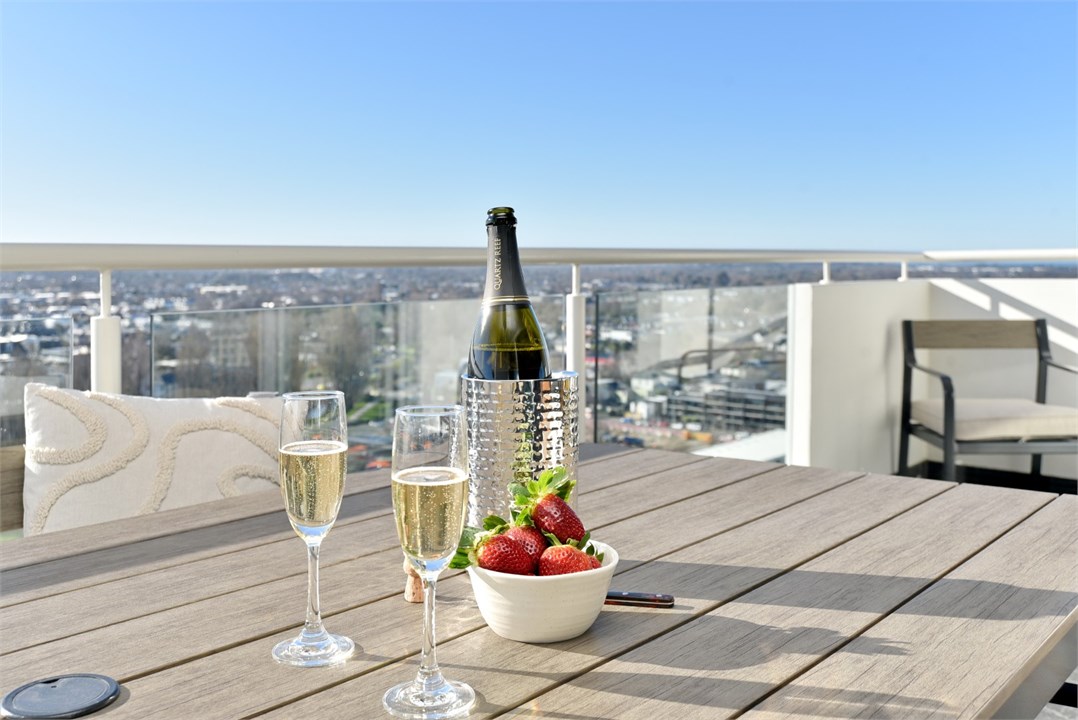 View from the balcony of the apartment