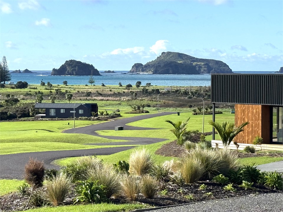 view from the front garden over the bay