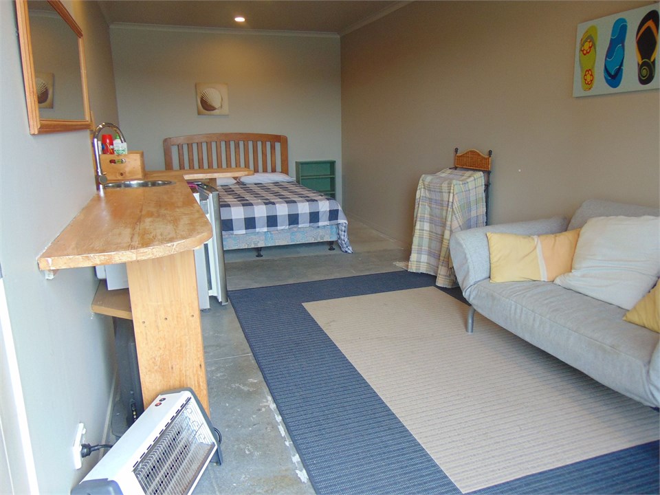 Outside studio bedroom