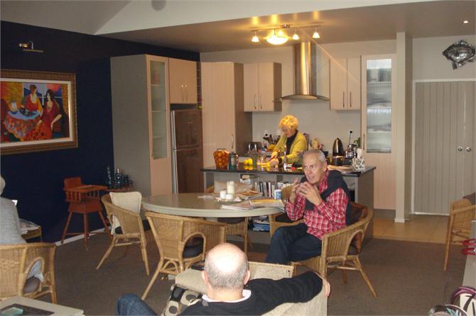 Main Kitchen and Dining Table from Lounge