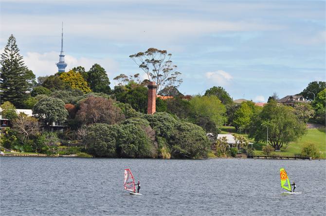 Lake Pupuke - (Sky Tower Auckland City CBD)