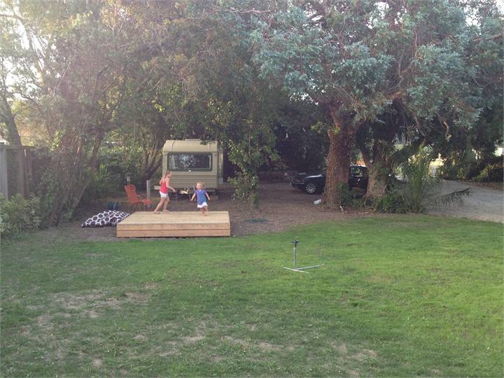 looking out over the lawn