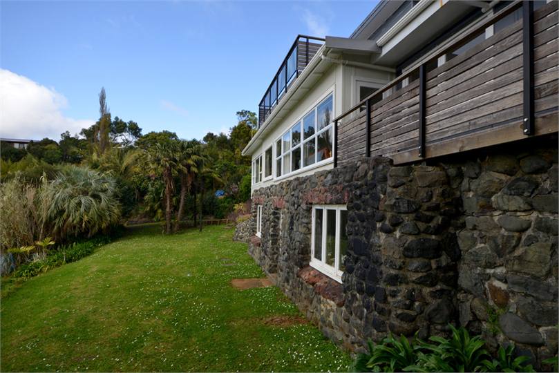 Lawn in front of house