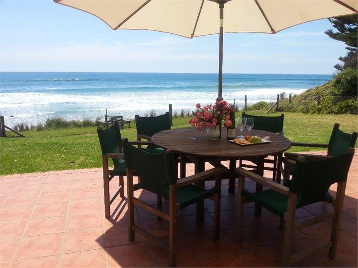 Covered patio seating