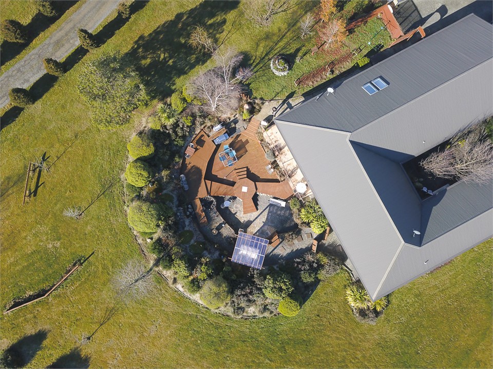 Aerial Shot of Vibrant Living Retreat