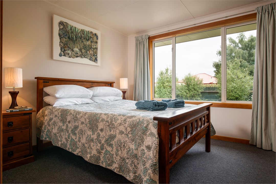 The second bedroom has another queen bed.