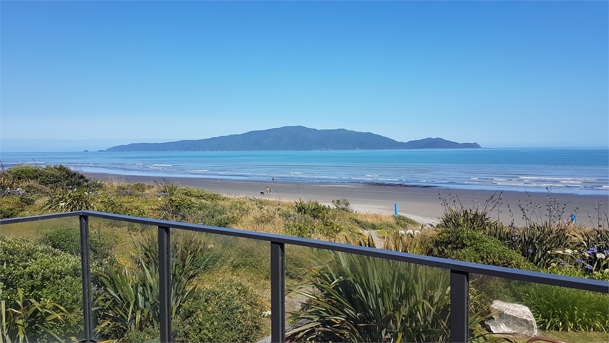 View of Kapiti Island from Bedroom 2