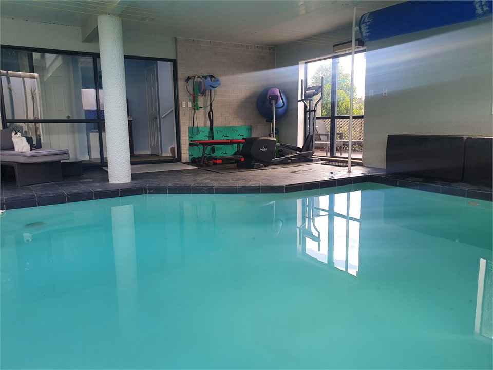 Home gym and pool access
