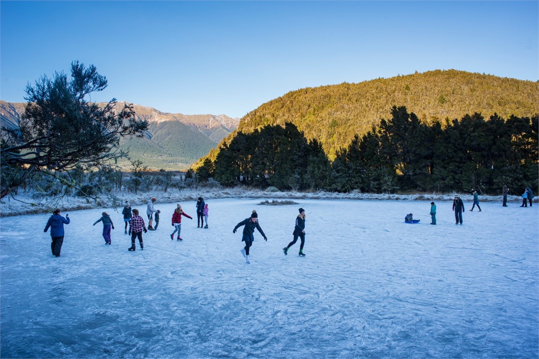 Ice Skating ponds at Teetotal