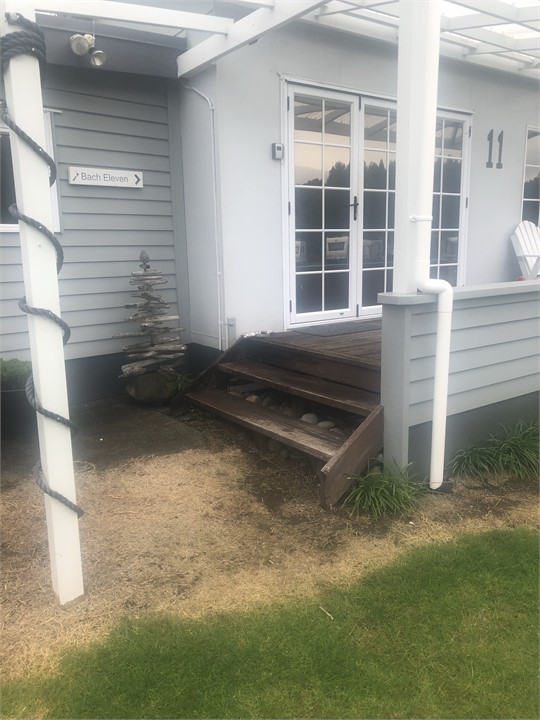 Lockbox by front door