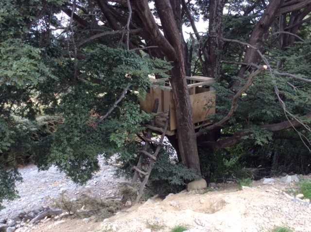 Tree Hut for kids to play and Mum & dad can watch