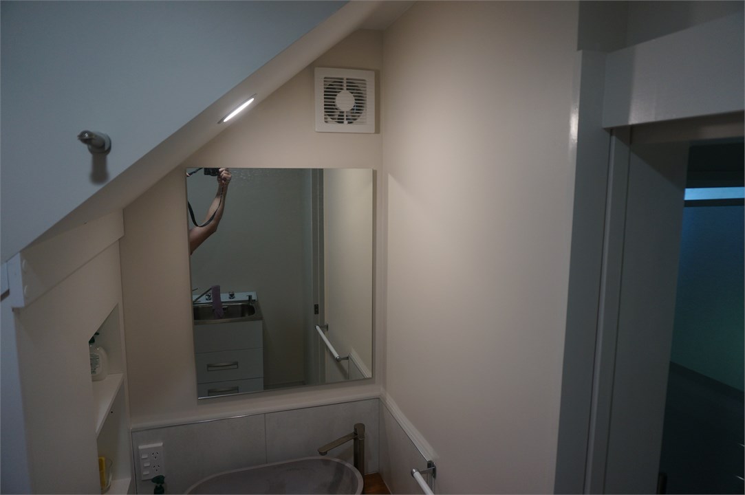 New downstairs vanity area