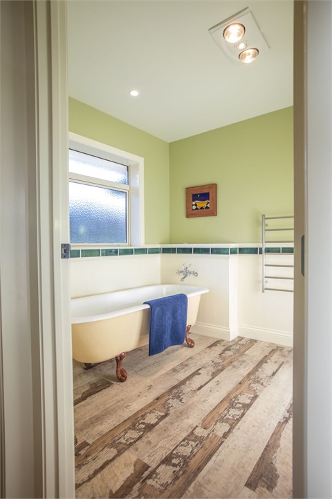 beautifully restored clawfoot bath
