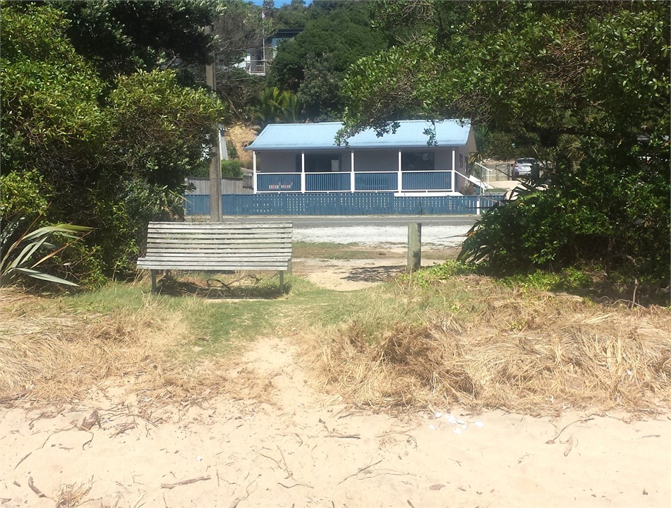 Cottage taken from the beach