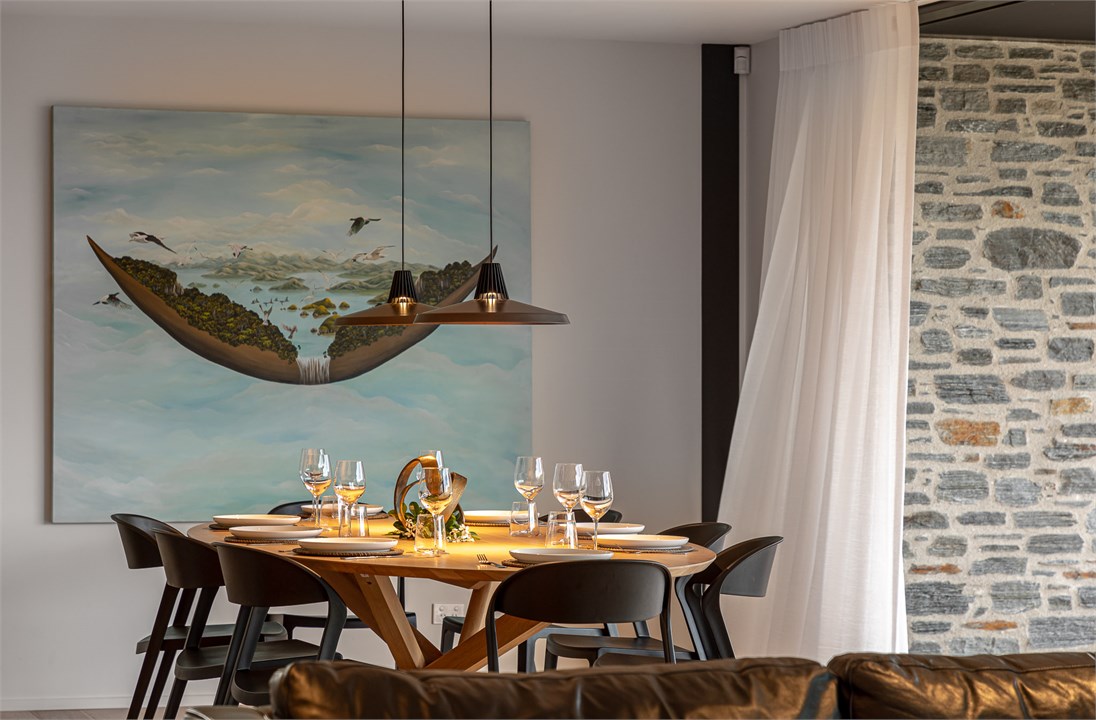 Gorgeous artwork and design details throughout