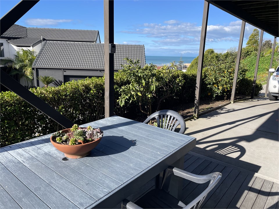 Downstairs deck area