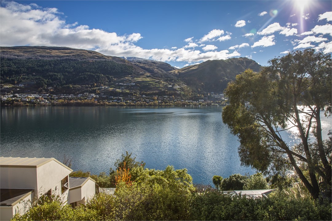 Stunning lake views from the front balcony