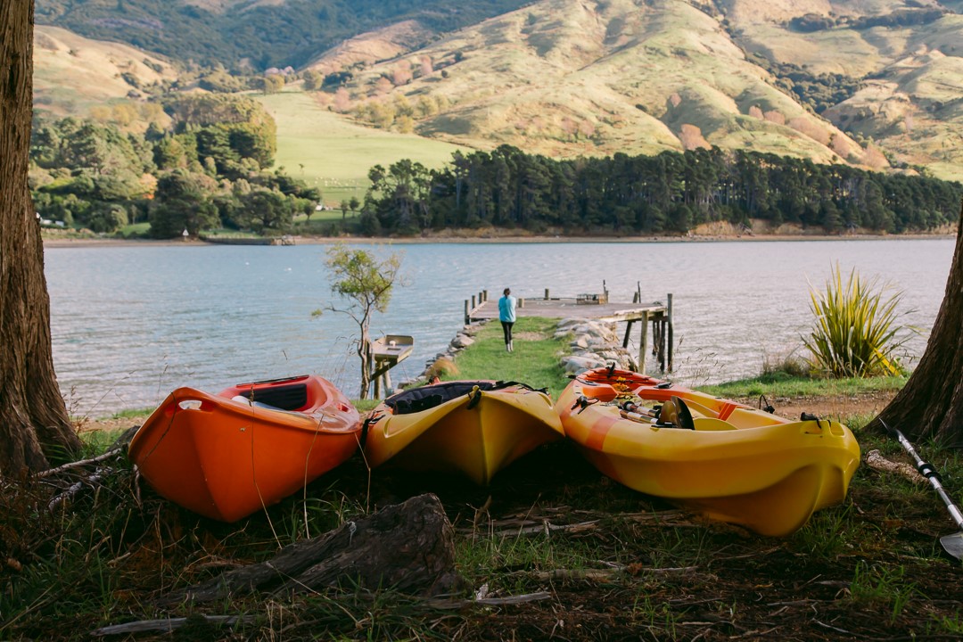 Kayaks to share. Two with fishing rod holders.