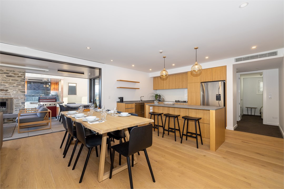 Dining table that seats 8 and a sitting area