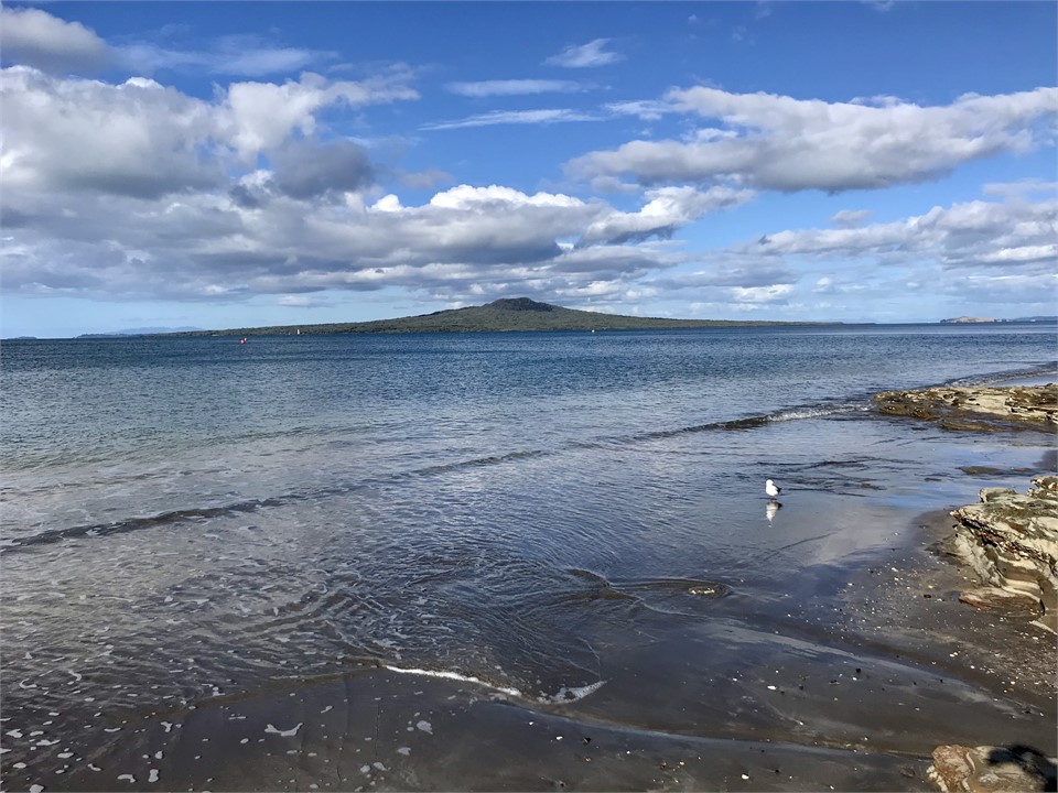 Rangitoto Island from Takapuna Beach