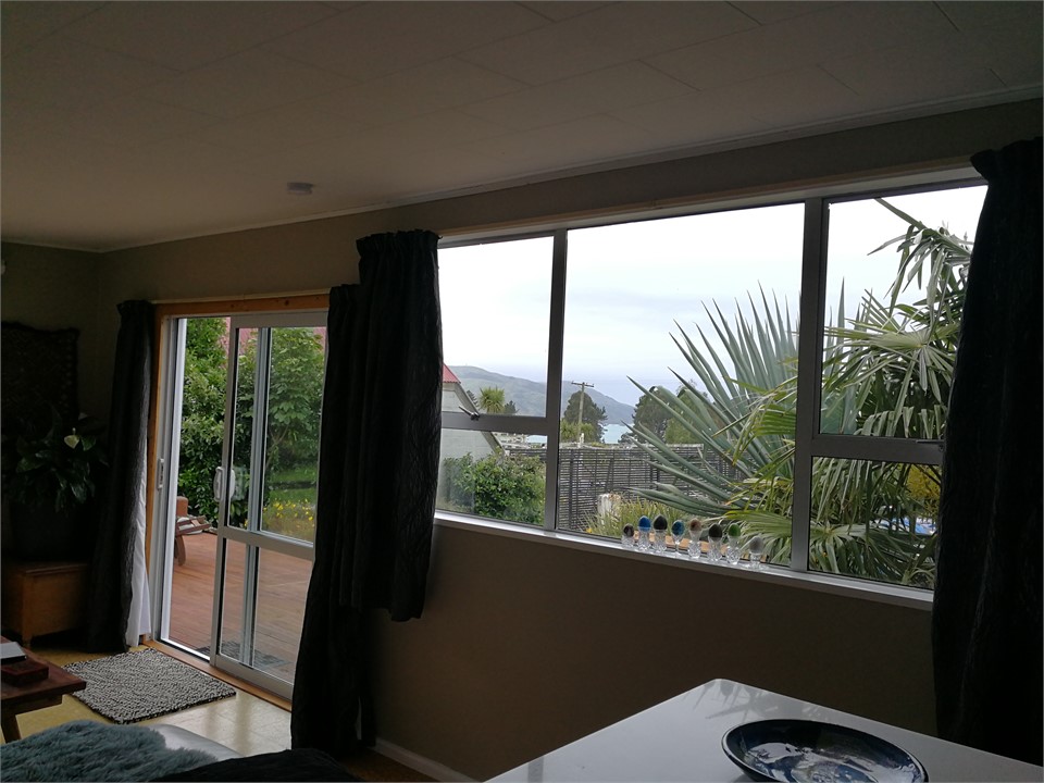 View from kitchen bench